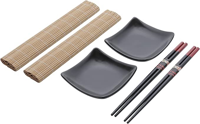Jogo 6 peças para Sushi em Bambu – Dynasty - Casa Goianita